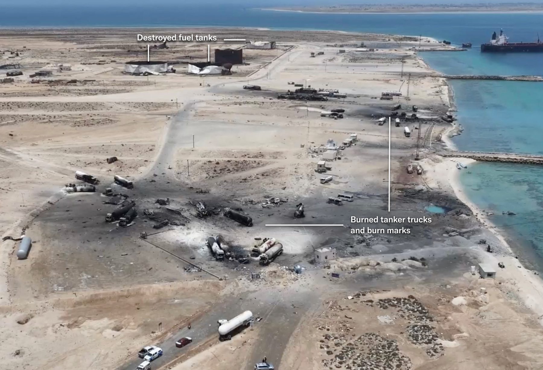 US attack on Yemeni port causes widespread destruction